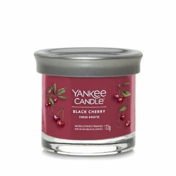 Lumânare parfumată Yankee Candle Signature Tumbler în borcan, mică, Black Cherry, 122 g