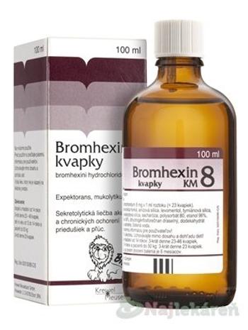 Bromhexin 8-kvapky KM sol.por.1 x 100 ml