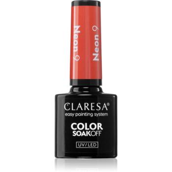 Claresa SoakOff UV/LED Color Neon lac de unghii sub forma de gel culoare 9 5 g