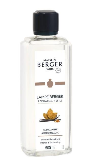 Maison Berger Paris Rezervă pentru lampă catalitică Tutun ambrat Amber Tobacco (Lampe Recharge/Refill) 500 ml