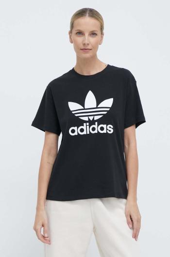 Tričko adidas Originals Trefoil Tee černá barva, IR9533