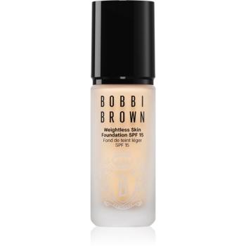 Bobbi Brown Weightless Skin Foundation SPF 15 Mini tartós matt alapozó hidratáló hatással árnyalat Warm Sand 13 ml