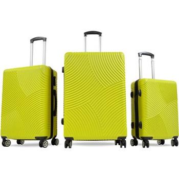 Aga Travel Súprava cestovných kufrov MR4654 Žltá (MR4654-Yellow)