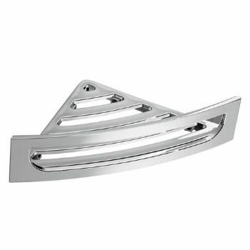 GEDY CP80 raft de colț pentru duș cu trapă, 23 x7,5 x 23 cm, rotund, argintiu