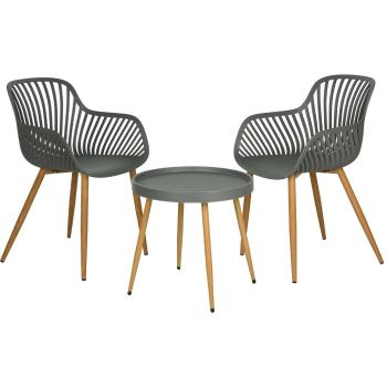 Set de grădină Amarillo gri, 3 piese