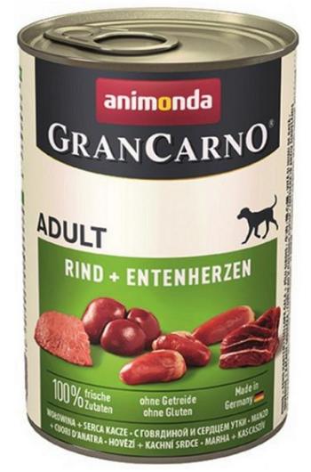 Animonda GRANCARNO® dog adult hovädzie a kačacie srdiečka 6 x 400g konzerva