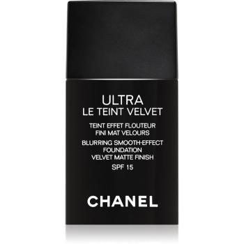 Chanel Ultra Le Teint Velvet fond de ten cu efect de netezire pentru uniformizarea nuantei tenului culoare 10 Beige 30 ml