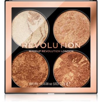 Makeup Revolution Cheek Kit paletă de farduri pentru obraji culoare Don’t Hold Back 4 x 2.2 g