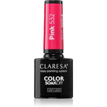 Claresa SoakOff UV/LED Color Sunny Garden lac de unghii sub forma de gel culoare Pink 532 5 g