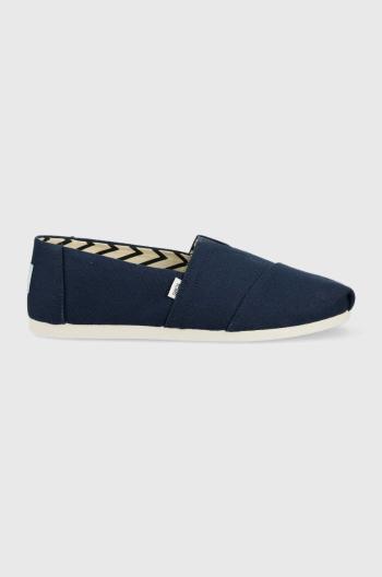 Espadrilky Toms Alpargata tmavomodrá barva