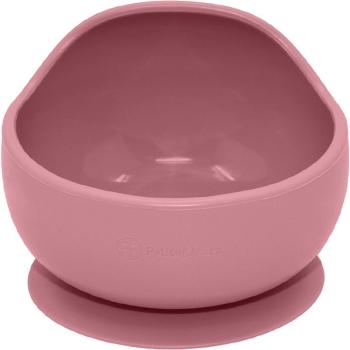 Petite&Mars Take&Match Silicone Bowl castron cu ventuză Dusty Rose 6 m+ 360 ml