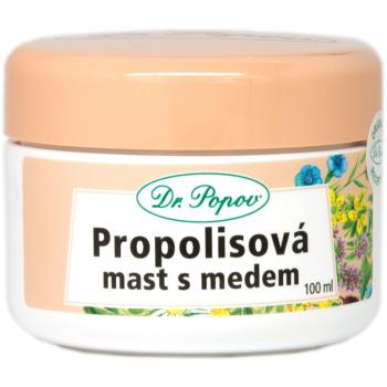 Dr. Popov Herbal ointments Propolis with honey unguent pentru piele iritata si cu mancarimi 100 ml