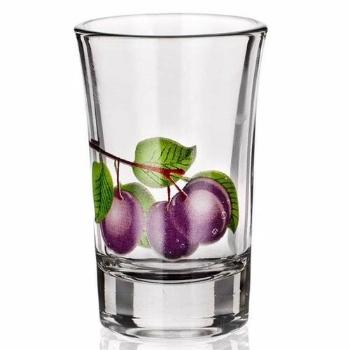 Set pahare de țuică Banquet Torino Plum   40 ml, 6 buc.