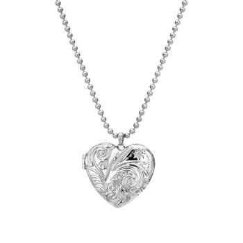 Hot Diamonds Colier inimă din argint cu diamant Memories Heart Locket DP772