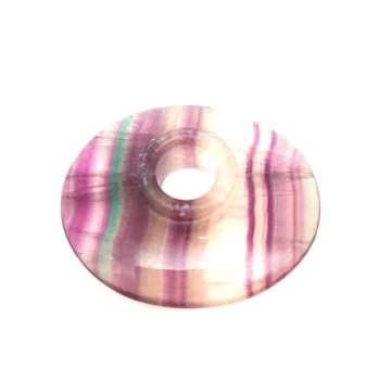 Fluorit átfúrt ovális 48-50mm