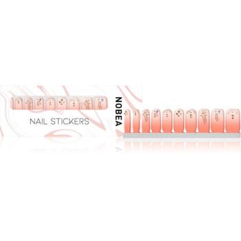 NOBEA Accessories Nail File folii autocolante pentru unghii Red coral 1 buc