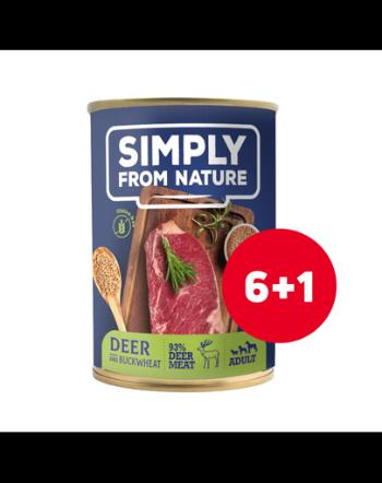 SIMPLY FROM NATURE hrana umeda caini 6 x 400 g + 1 GRATIS vanat si hrisca