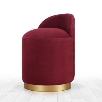Taburet Dover Claret Red, vișiniu