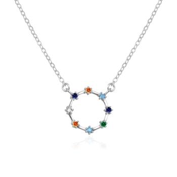 Agato Colier din argint cu zirconiu colorat AGT-N031C