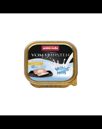 ANIMONDA Vom Feinsten Adult Milk Centr with Chicken&amp;Yoghurt 100 g Hrana pisica, cu pui si iaurt