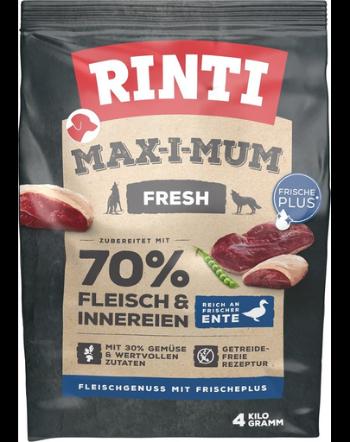 RINTI MAX-I-MUM Duck hrana uscata pentru caini adulti, cu rata 4 kg