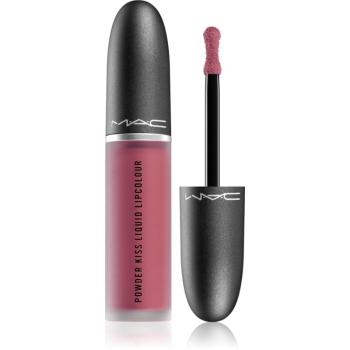 MAC Cosmetics Powder Kiss Liquid Lipcolour ruj lichid mat culoare More the Mehr-ier 5 ml