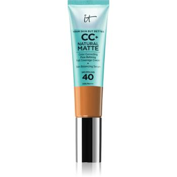 IT Cosmetics Your Skin But Better CC+ Natural Matte machiaj cu efect matifiant SPF 40 pentru femei Rich 32 ml