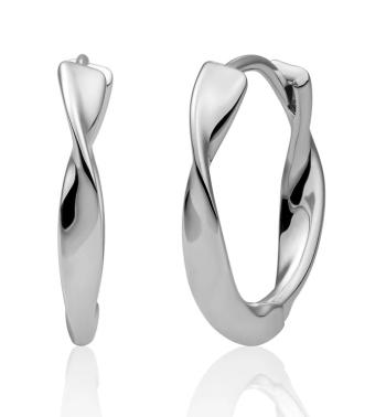 Sparkling Jewels Cercei răsuciți din argint EAS28