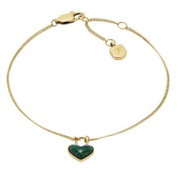 Fossil Brățară placată cu aur Inimă de malachit Modern Meadows JF04858710