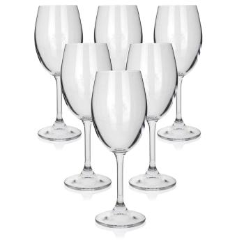 Set de 6 pahare de vin alb BanquetLEONA, 340 ml