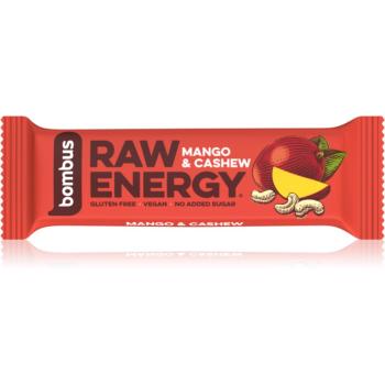 Bombus Raw Energy bară de fructe aroma Mango & Cashew 50 g