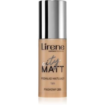 Lirene City Matt Make-up lichid matifiant cu efect de netezire culoare 205 Sand 30 ml