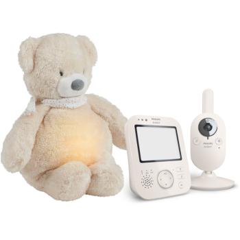 Philips Avent Baby Monitor SCD891/26+NATTOUSleepy Bear Beige set cadou pentru bebeluși 0 m+