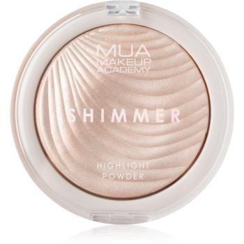 MUA Makeup Academy Shimmer Pudra compacta ce ofera luminozitate culoare Oyster Silk 8 g