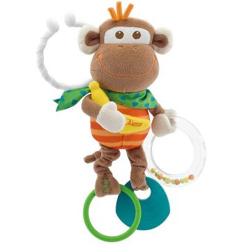 Chicco Baby Senses Monkey jucărie pentru dentiție cu zornăitoare 1 buc