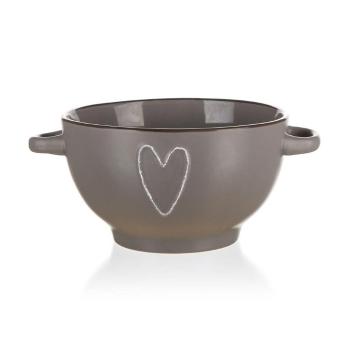 Castron din ceramică Banquet HEART 660 ml,  maro