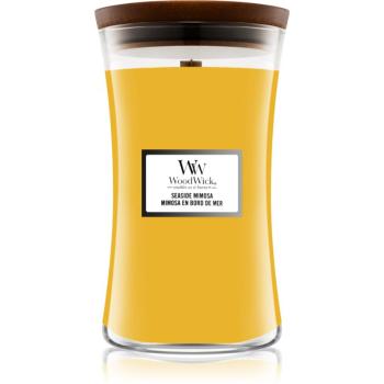 Woodwick Seaside Mimosa lumânare parfumată cu fitil din lemn 609,5 g