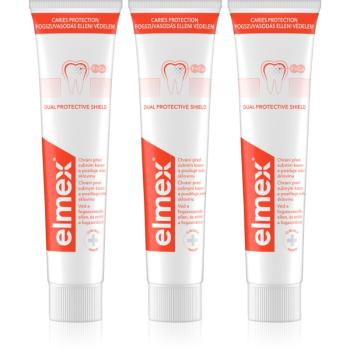 Elmex Caries Protection pasta de dinti protecție impotriva cariilor cu flor 3x75 ml