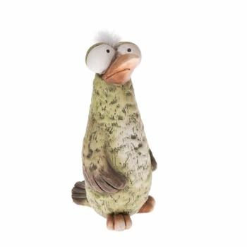 Decorațiune de grădină din ceramică Pasărea Zigi, 10,5 x 15,5 x 7,5 cm