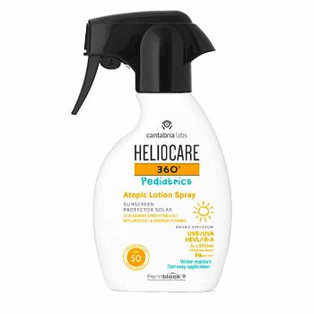 Heliocare Loțiune de bronz pentru bebeluși pentru piele sensibilă și atopică SPF 50 360° (Atopic Lotion Spray) 250 ml