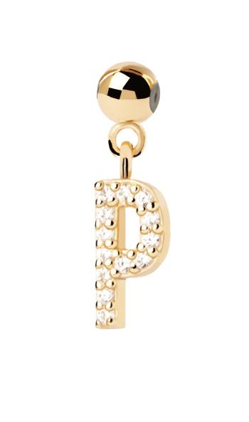 PDPAOLA Pandantiv placat cu aur ”P” Charms CH01-065-U