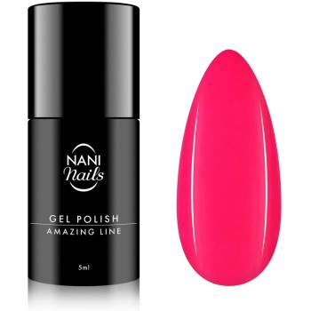 NaniNails Amazing Line lac de unghii sub forma de gel culoare Neon Pink 5 ml