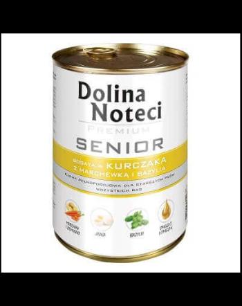 DOLINA NOTECI Premium Senior, cu pui, morcovi și busuioc 400g