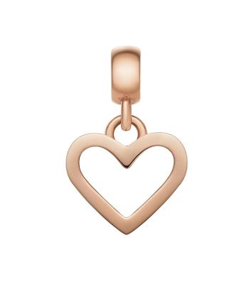 Daniel Wellington Pandantiv în formă de inimă, din oțel placat cu aur Charms DW00400428