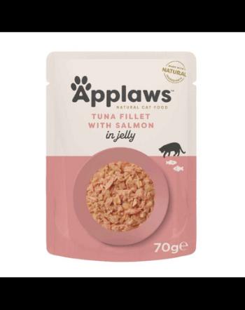 APPLAWS Cat Filet PLic hrana umeda pisica, cu ton si somon in aspic 70 g