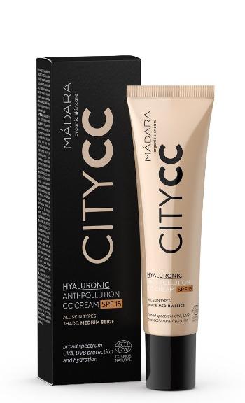 MÁDARA CC Cremă SPF 15 Medium Citycc (Hyaluronic Anti-Pollution CC Cream) 40 ml