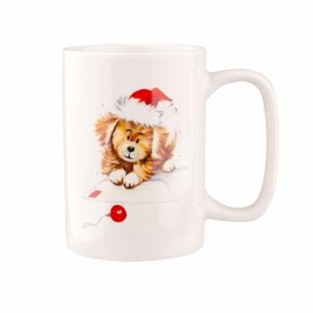 Cană din porțelan Altom Xmas Dog D, 300 ml