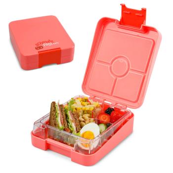 Klarstein schmatzfatz easy, caserolă pentru gustare, 4 compartimente, 18 × 15 × 5 cm 