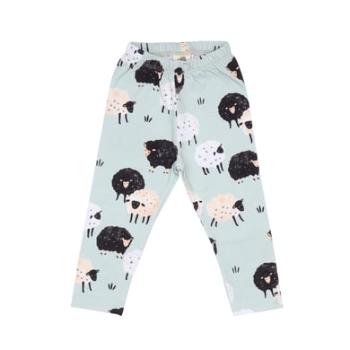 Wal kiddy Legíny Fluffy Sheeps green