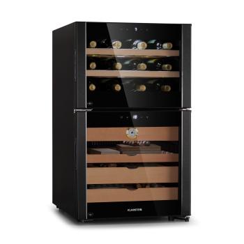 Klarstein El Dorado 108 humidor și frigider pentru vin, ecran tactil, 108L, LED